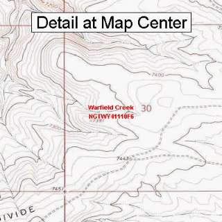  USGS Topographic Quadrangle Map   Warfield Creek, Wyoming 