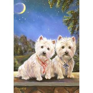  West Highland Terrier Moonlighters Note Cards by Renaud 