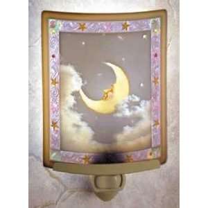  Man in the Moon Colored Lithophane Night Light