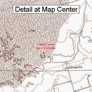  USGS Topographic Quadrangle Map   Tubbs Corner, Texas 