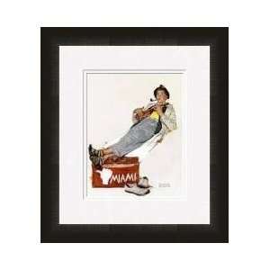  Hitchhiking To Miami Framed Giclee Print