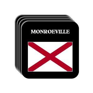  US State Flag   MONROEVILLE, Alabama (AL) Set of 4 Mini 