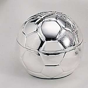  SILVERPLATED SOCCER MONEY BANK