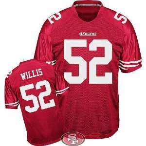  49ers #52 Patrick Willis Red Nfl Jerseys Jersey Authentic 