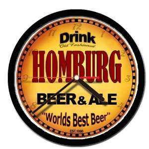  HOMBURG beer and ale cerveza wall clock 