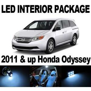 Honda Odyssey 2011 Up WHITE 11 x SMD LED Interior Bulb Package Combo 