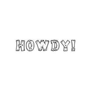  Howdy Rubber Stamp Arts, Crafts & Sewing