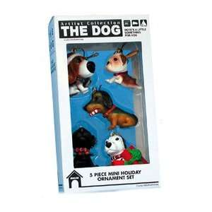  THE DOG Artlist   2 Mini Holiday Ornaments   Beagle 