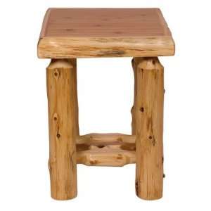   Lodge Traditional Cedar Log Nightstand in Traditional