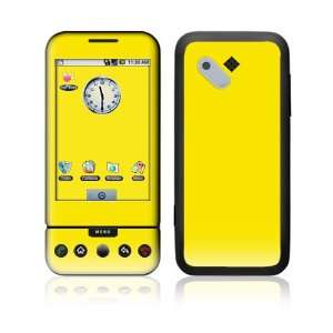 HTC Dream, T Mobile G1 Decal Skin   Simply Yellow