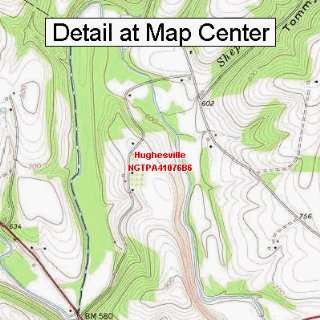  USGS Topographic Quadrangle Map   Hughesville 