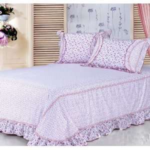  Bedding Korean lacy pink cotton is covered 4 times suit 