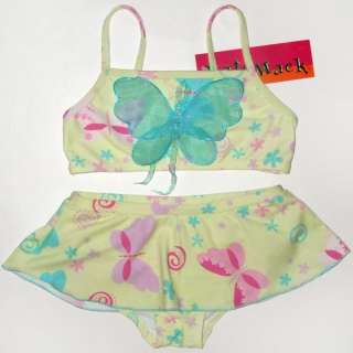Kate Mack butterfly 2Pc Swimwear Swimsuit Size 4T NWT  