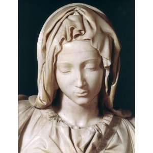   Michelangelo Buonarroti   24 x 32 inches   Pieta (detail 1) Home