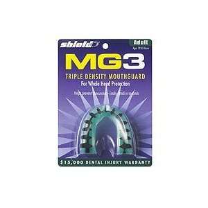  MG3 Triple Density Adult Mouthguard   Green Tint Sports 
