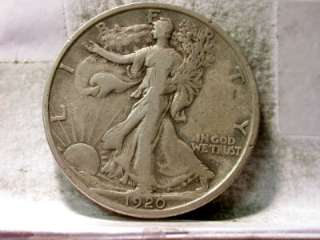 1920 D VF WALKING LIBERTY HALF DOLLAR ID#Q288  