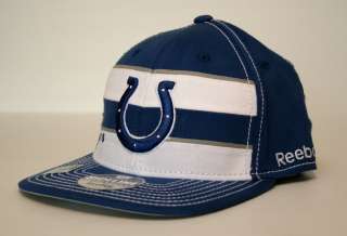 Reebok Indianapolis Colts Blue White 2011 Sideline Players Flex Hat 