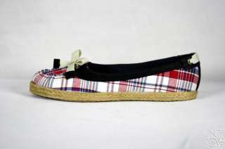 SPERRY Top Sider Martinique Red/Navy Madra Flats Shoes  