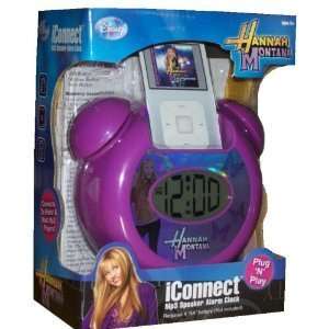  iConnect Hannah Montana  Speaker Alarm Clock Toys 