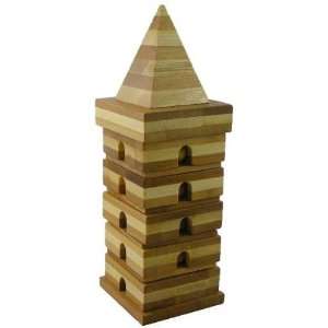  Beads Pagoda Starter   Rotation Tower wooden Puzzle Toys 