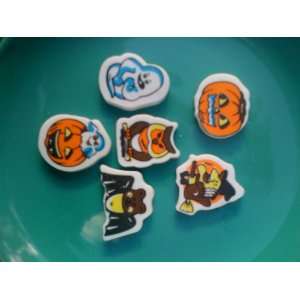  Halloween Eraser Set x 6