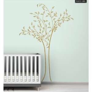  Berry Tree Black Label Wall Decal Color Metallic Gold 