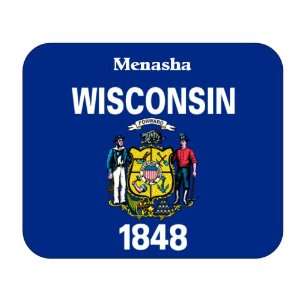  US State Flag   Menasha, Wisconsin (WI) Mouse Pad 