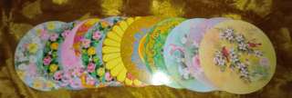 LOT 10 VINTAGE ALL OCCASION BIRTHDAY ROUND Circle CARDS NEW  