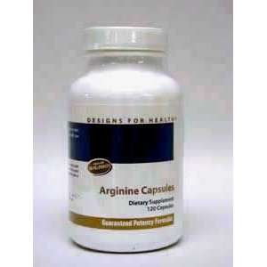   Designs for Health   Arginine 750 mg 120 caps