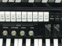 VINTAGE BLACK IORIO CONCERT ACCORGAN 120 BUTTON ELECTRIC PIANO 