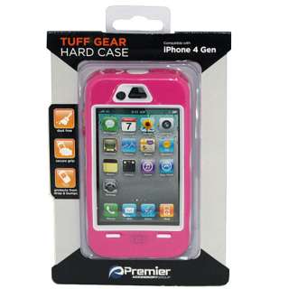   Premier TUFF GEAR Hard Case Skin for Apple iPhone 4 4S Durable Pink