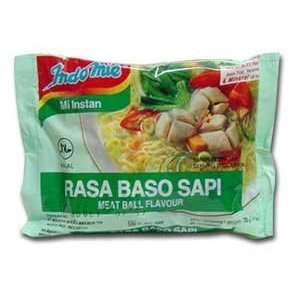 Indomie Instant Noodles Soup Meat Ball Flavor for 10 Bags  