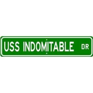  USS INDOMITABLE AGOS 7 Street Sign   Navy Sports 