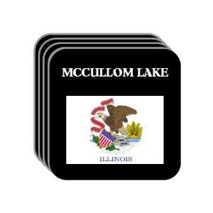  US State Flag   MCCULLOM LAKE, Illinois (IL) Set of 4 Mini 