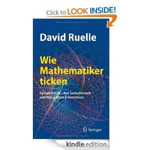 Wie Mathematiker ticken (German Edition) David Ruelle  