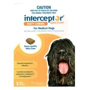  Interceptor Spec. Medium Dogs Chews 3pk