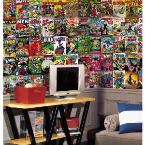  Marvel Comic Book Covers XL Wallpaper Mural 6 x 10.5 