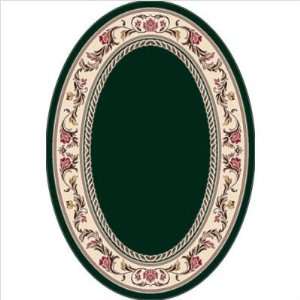  Signature Carved Ionica Emerald Oval Rug Size Oval 310 