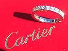 CARTIER LANIERES WEDDING ENGAGEMENT 18K WHITE GOLD DIAMOND RING BAND 