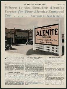 1930 AD Alemite lubricants Stewart Warner, Chicago  