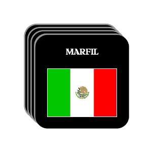  Mexico   MARFIL Set of 4 Mini Mousepad Coasters 