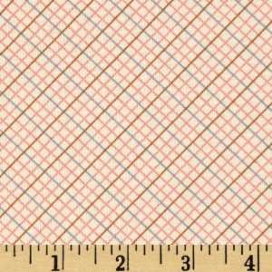  44 Wide Sophie And Friends Plaid Diamonds Natural Fabric 