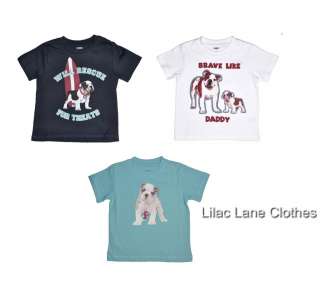 Gymboree Beach Bulldog Shirts Rescue for Treats or Brave Like Daddy 