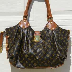 New Designer Inspired Large LV Style Classic Handbag hobo Purse Bag 