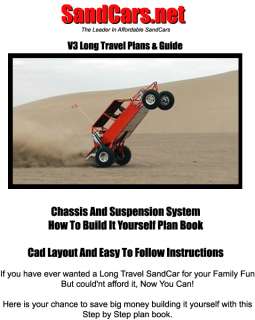 Long Travel Sand Buggy Plans, Sand Rail Plans, Dune  