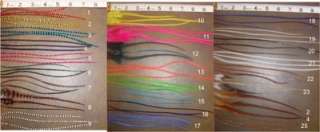 assorted grizzly saddle feather hair extensions+beads  