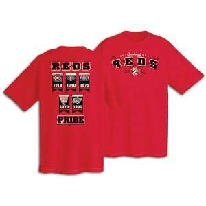  Reds Majestic Mens Banner Pride Tee