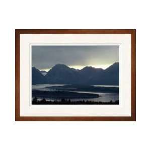  Jackson Lake Grand Tetons Wyoming Framed Giclee Print 