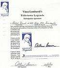 Jesse Whittenton Signed Autographed Contract Vince Lombardi Titletown 