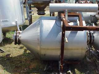 Round Cone Bottom Stainless Steel hopper Buffer Hopper 150 Gallon Tank 